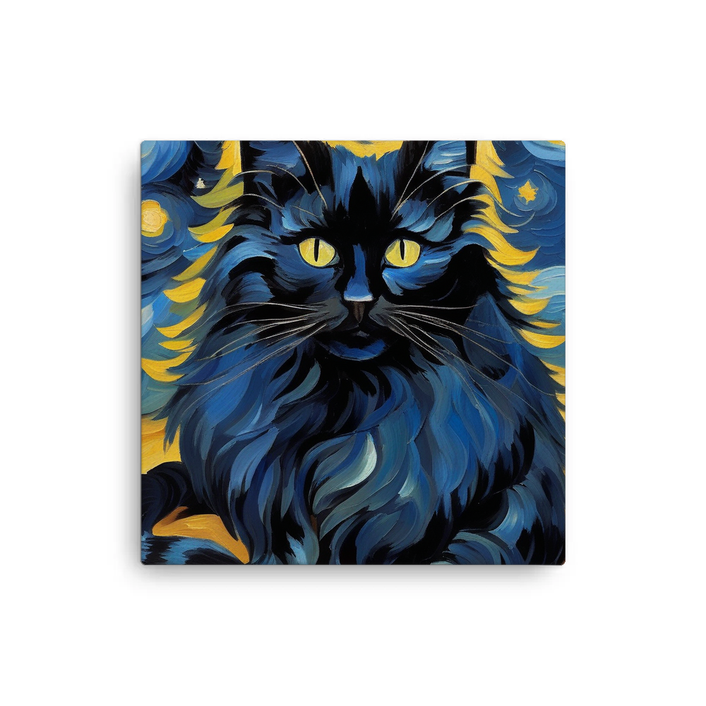 PugMug Custom Black Ragdoll Cat Canvas