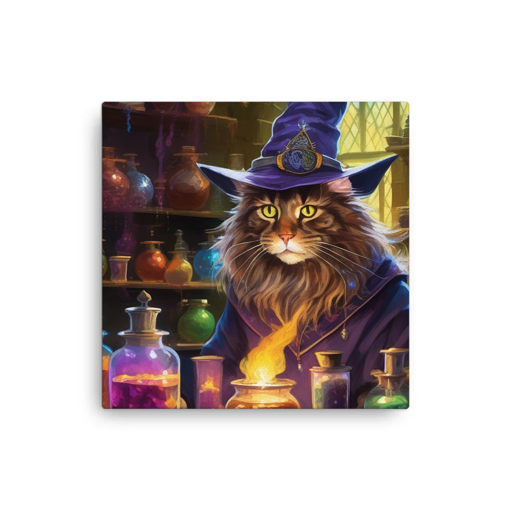 PugMug Custom Tabby Maine Coon Cat Canvas