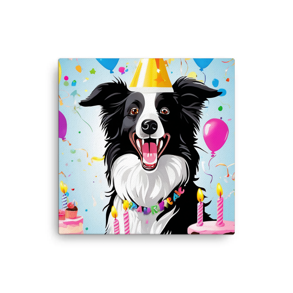 PugMug Custom Border Collie Canvas