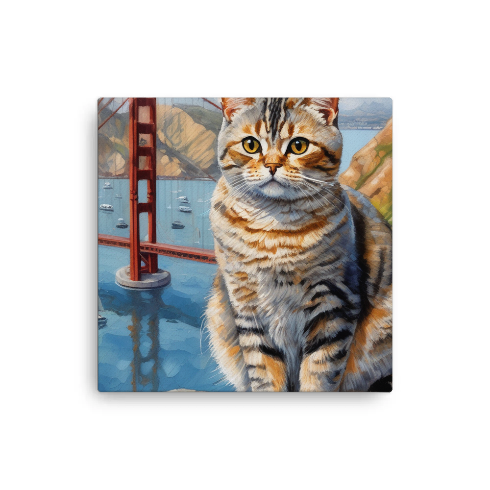 PugMug Custom Tabby British Shorthair Cat Canvas
