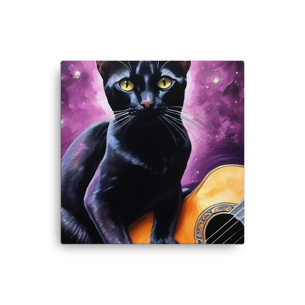 PugMug Custom Black Abyssinian Cat Canvas