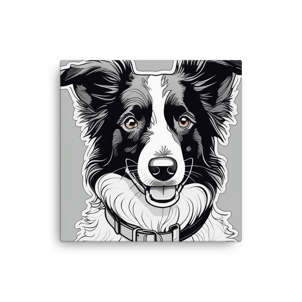 PugMug Custom Border Collie Canvas