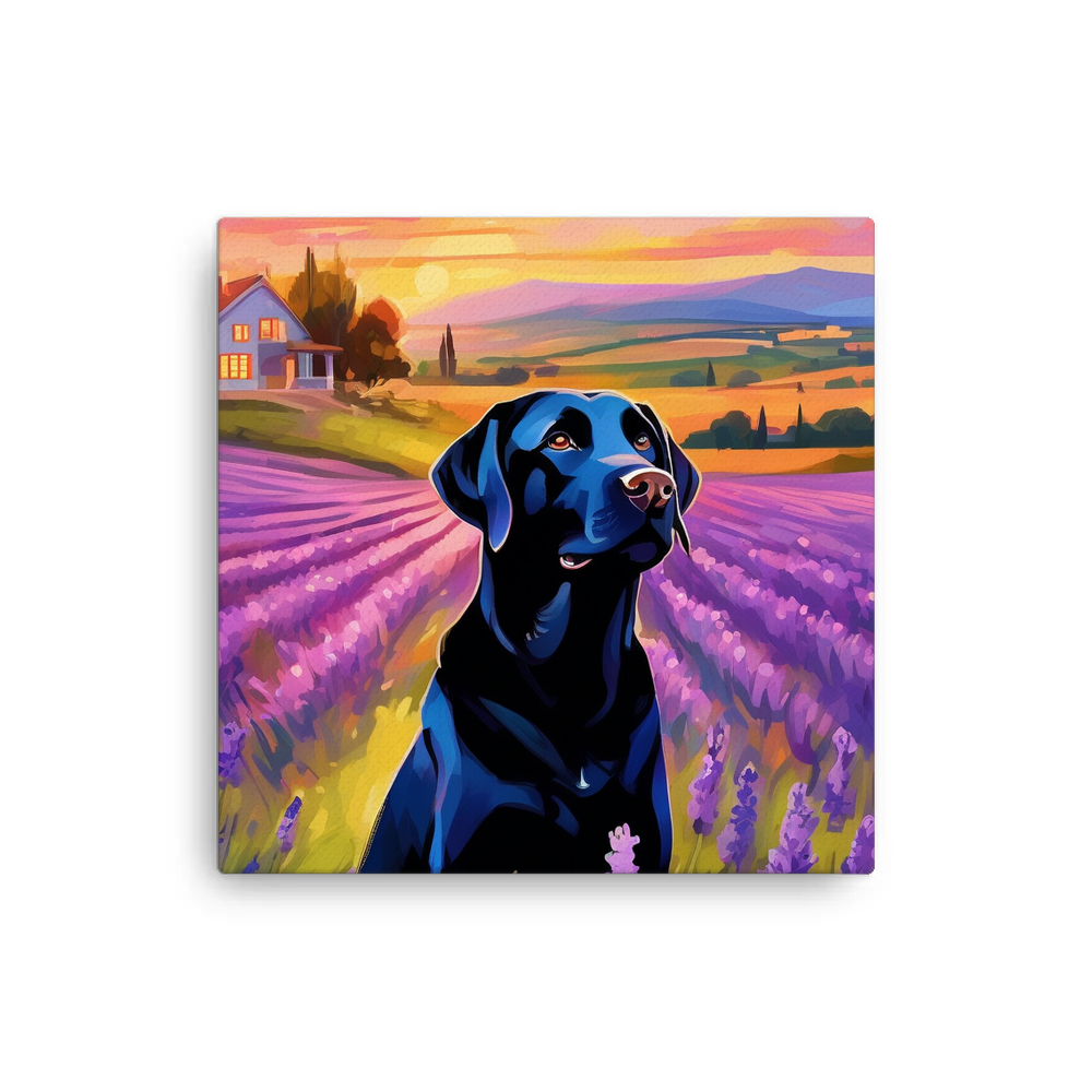 PugMug Custom Black Labrador Retriever Canvas