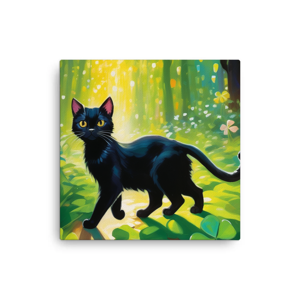 PugMug Custom Black Exotic Cat Canvas