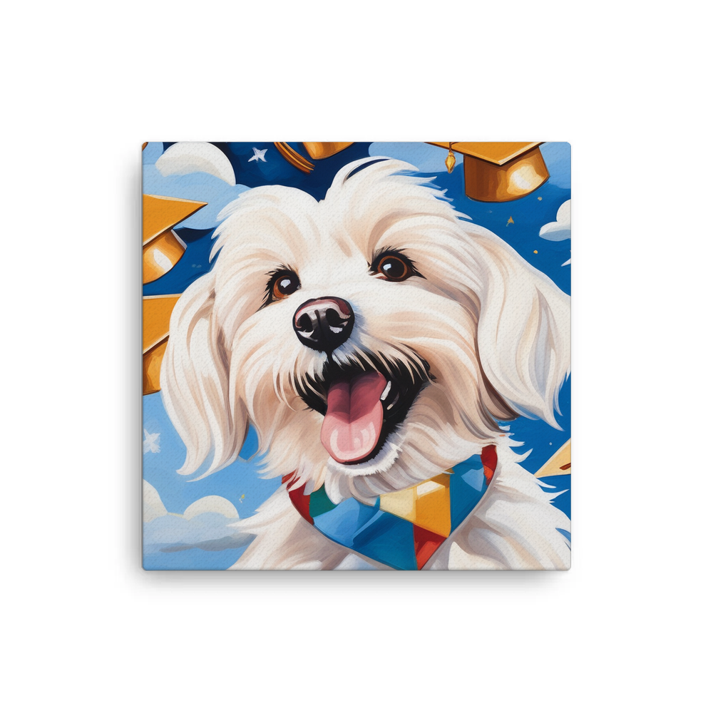 PugMug Custom White Havanese Dog Canvas