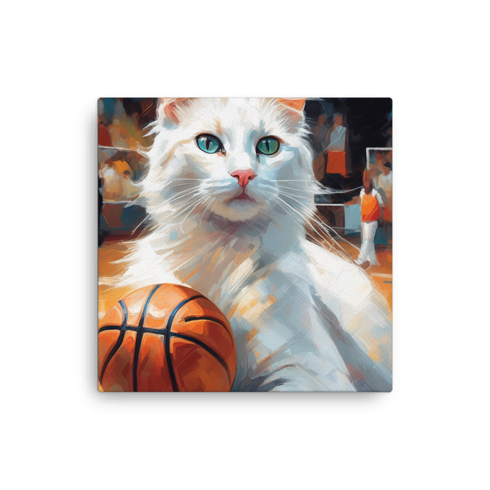 PugMug Custom White Companion Cat Canvas