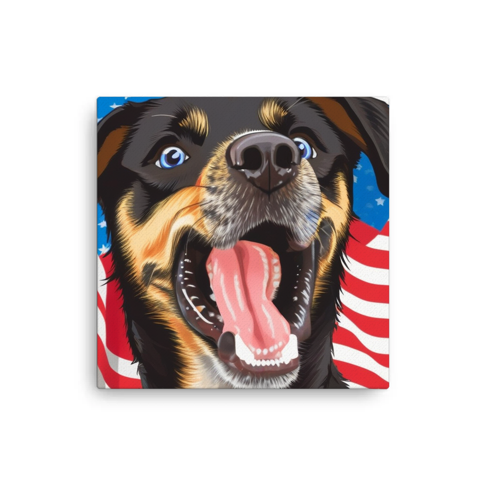 PugMug Custom Blue Canvas