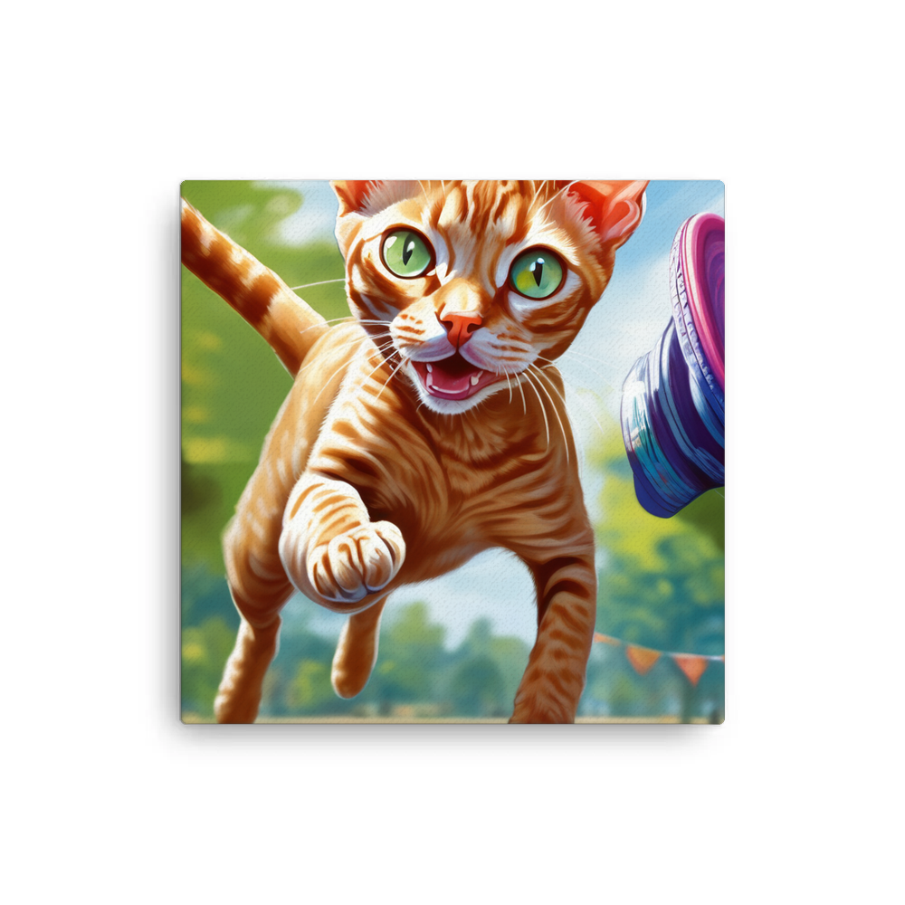 PugMug Custom Tabby Devon Rex Cat Canvas