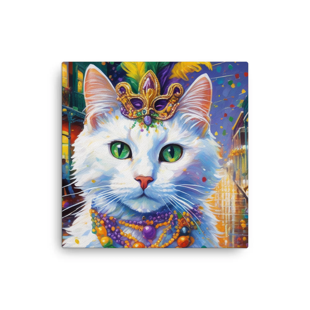 PugMug Custom White Companion Cat Canvas