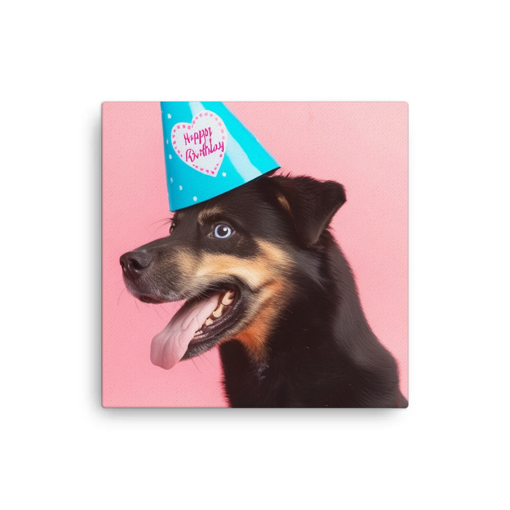 PugMug Custom Blue Canvas