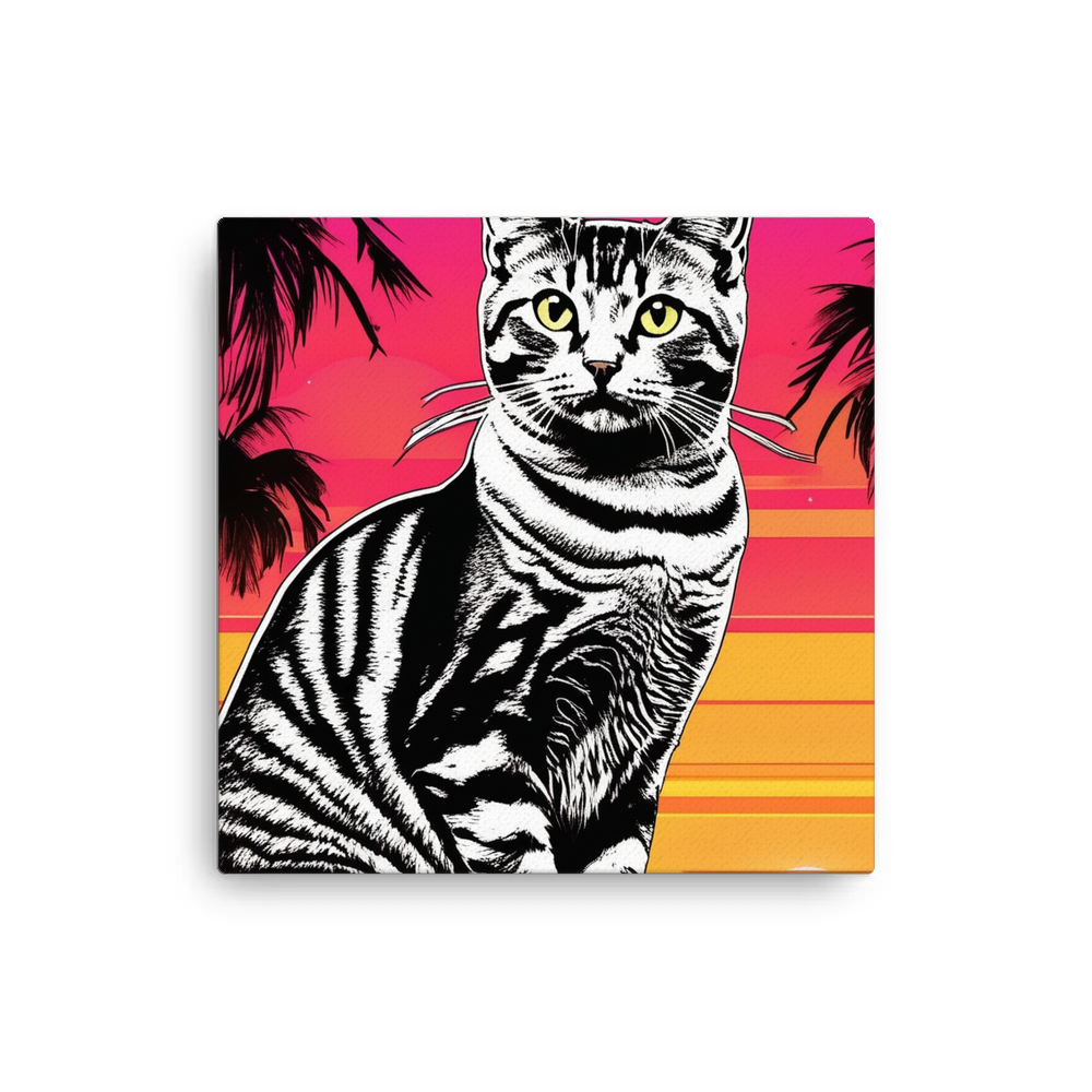 PugMug Custom Tabby American Shorthair Cat Canvas