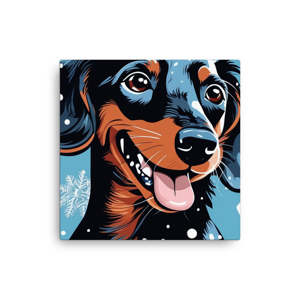 PugMug Custom Black Dachshund Canvas