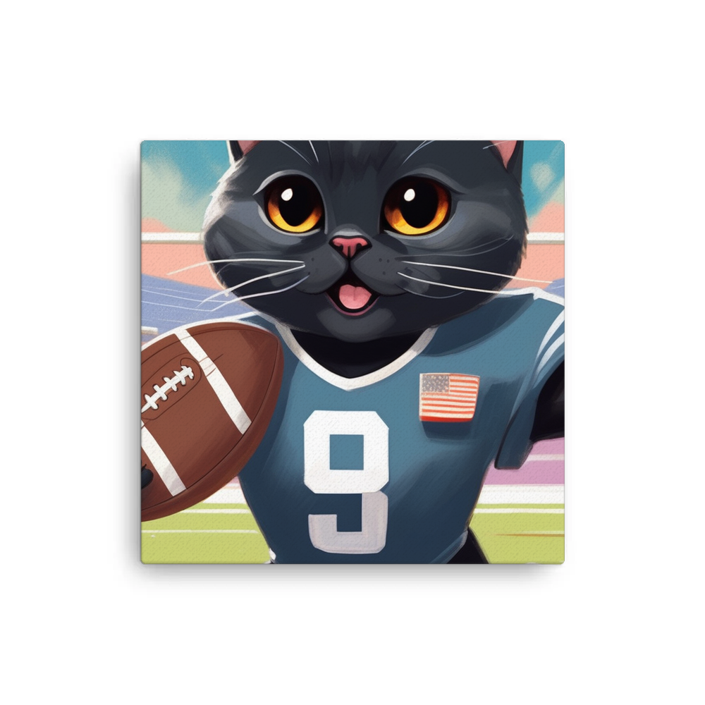 PugMug Custom Black British Shorthair Cat Canvas