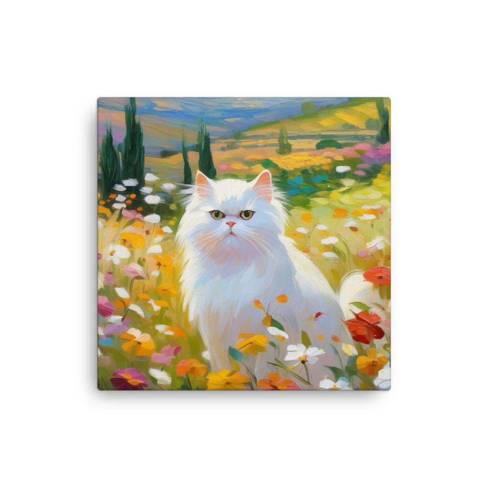 PugMug Custom White Persian Cat Canvas