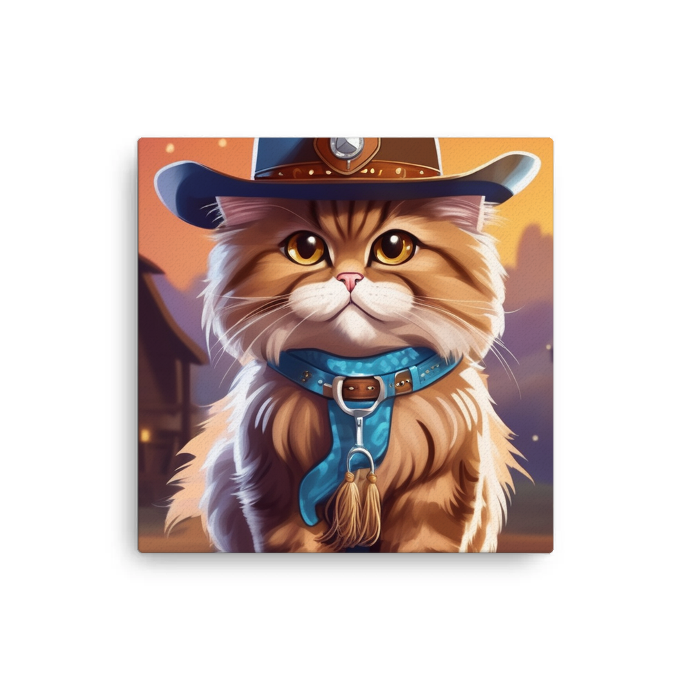 PugMug Custom Tabby Persian Cat Canvas