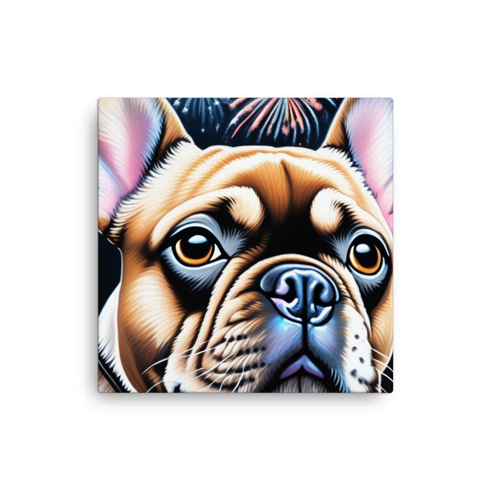 PugMug Custom Tan French Bulldog Canvas