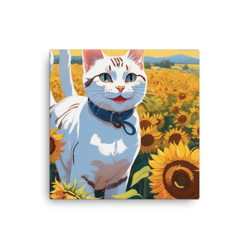 PugMug Custom White American Shorthair Cat Canvas