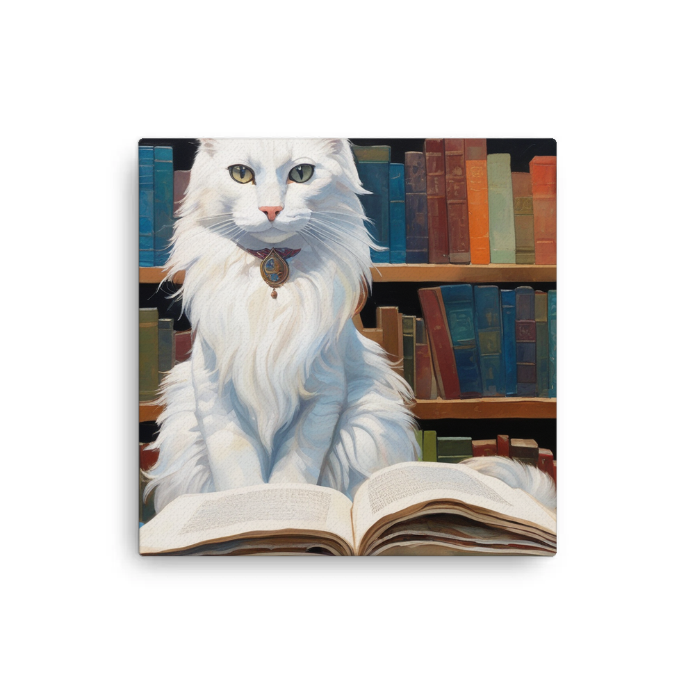 PugMug Custom White Companion Cat Canvas