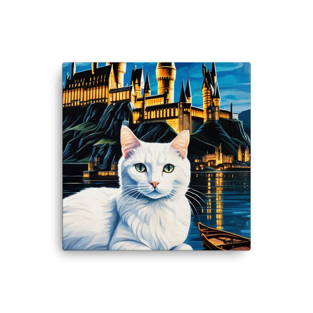 PugMug Custom White Companion Cat Canvas