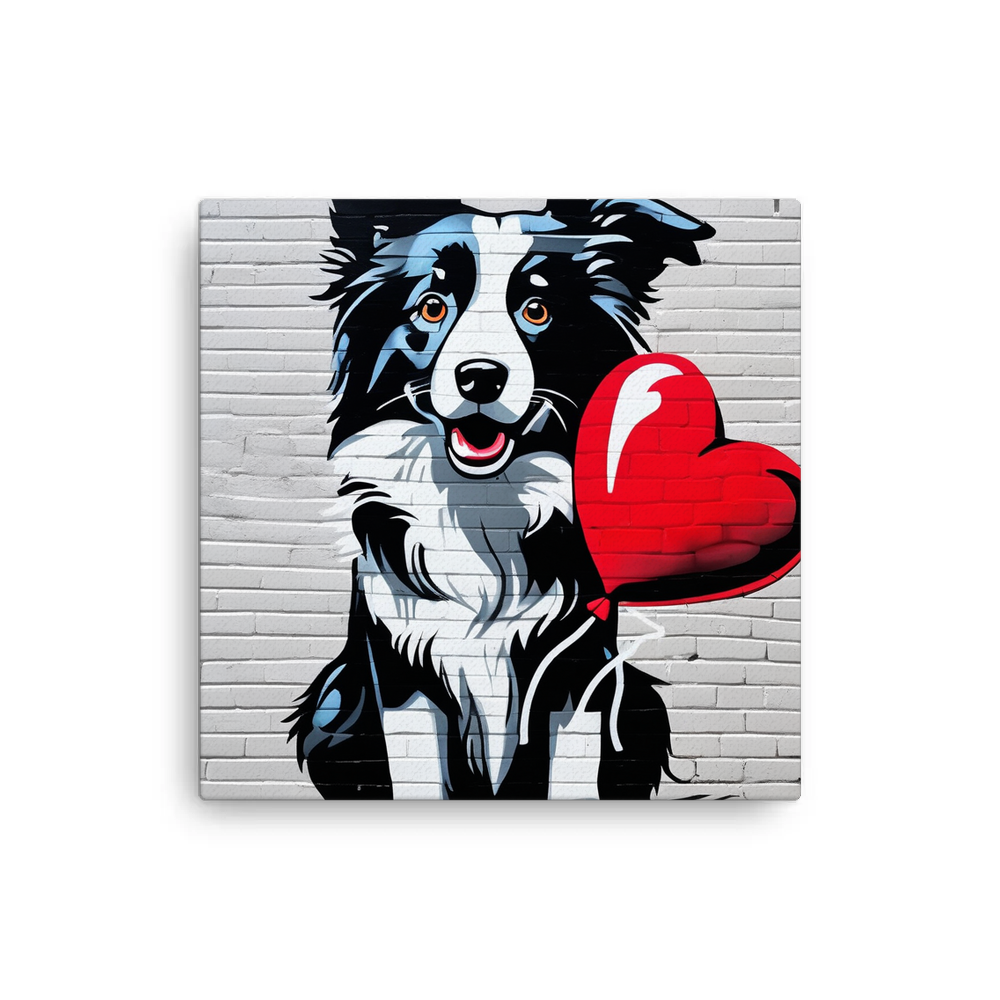 PugMug Custom Border Collie Canvas