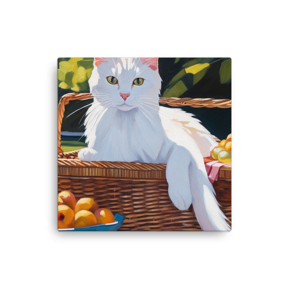 PugMug Custom White Companion Cat Canvas
