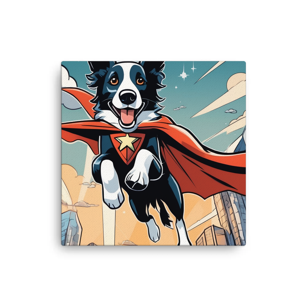 PugMug Custom Border Collie Canvas