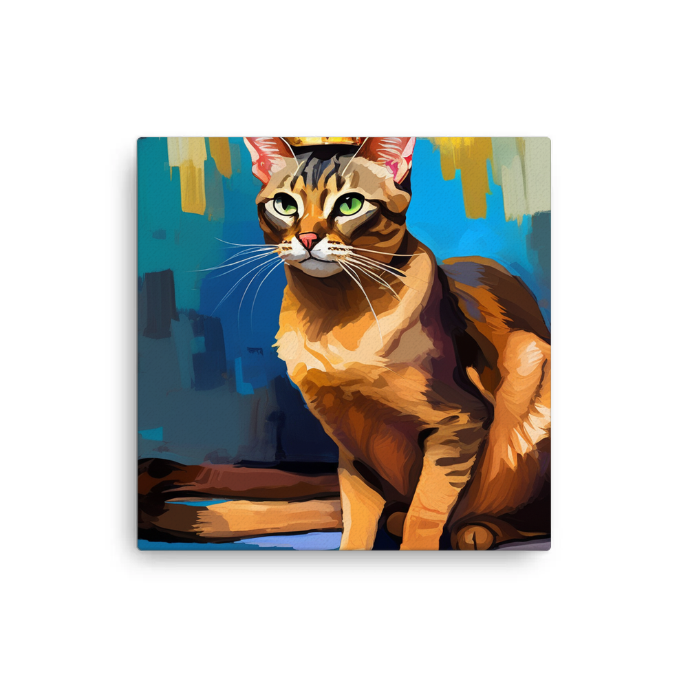 PugMug Custom Tabby Abyssinian Cat Canvas