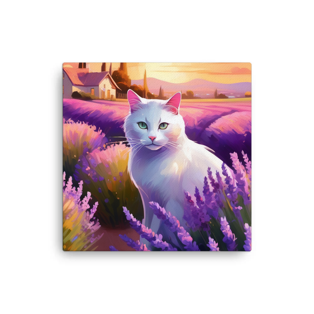 PugMug Custom White Companion Cat Canvas