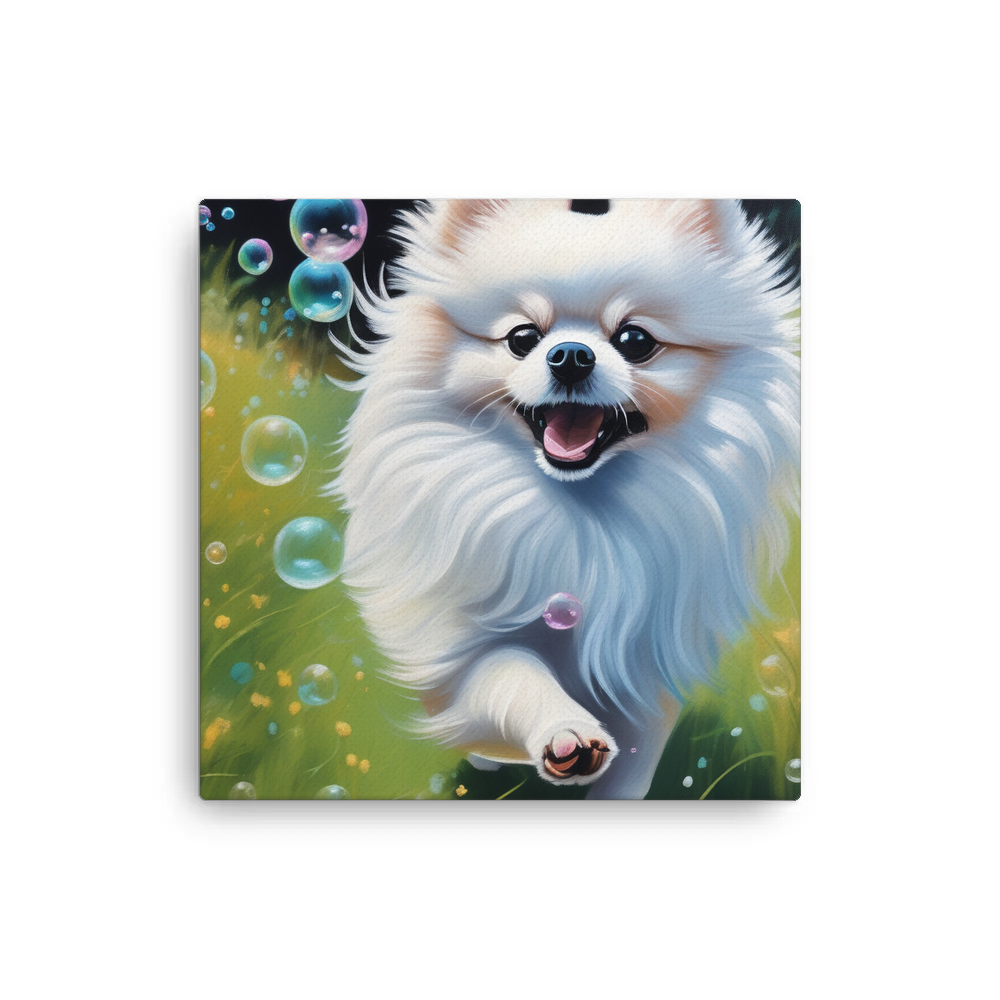PugMug Custom White Pomeranian Canvas