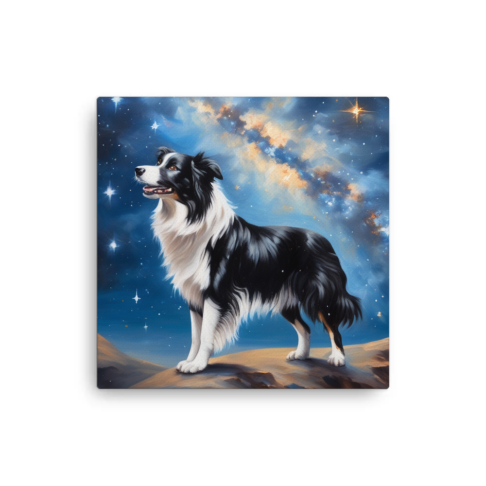 PugMug Custom Border Collie Canvas
