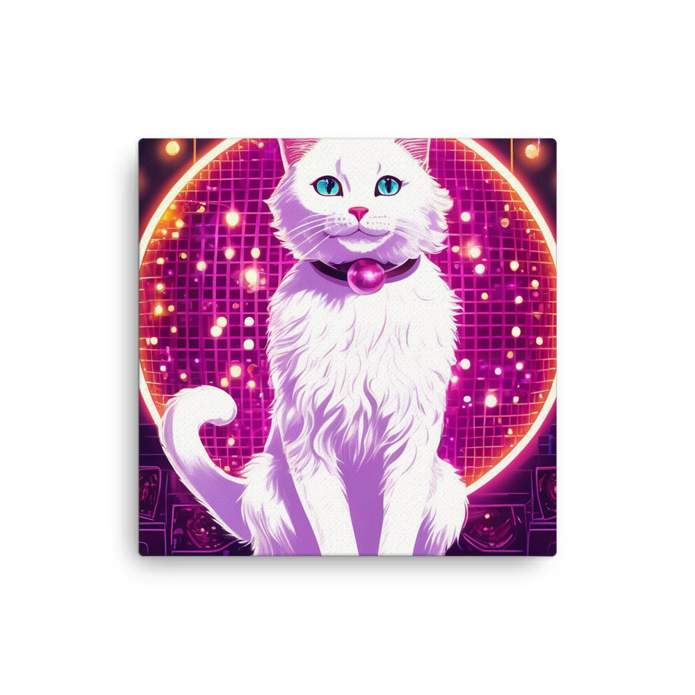 PugMug Custom White Companion Cat Canvas