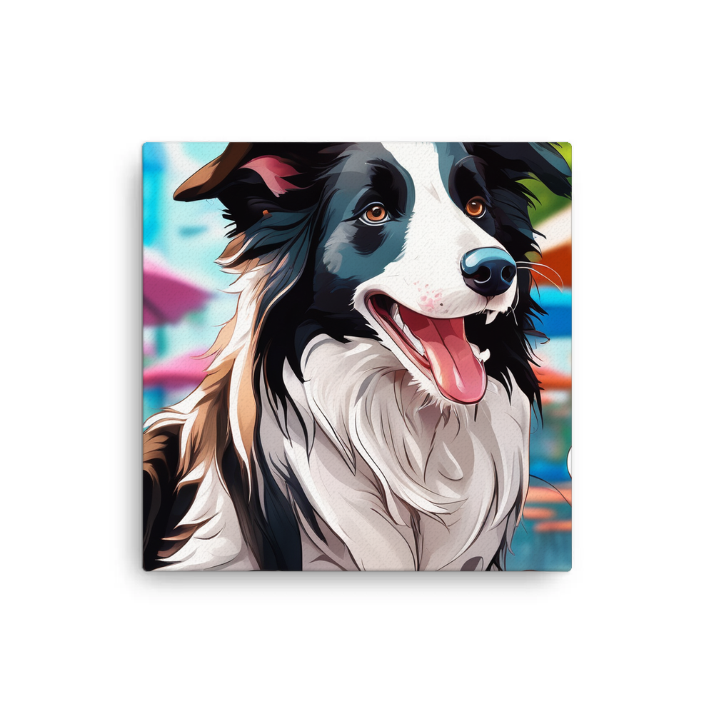 PugMug Custom Border Collie Canvas