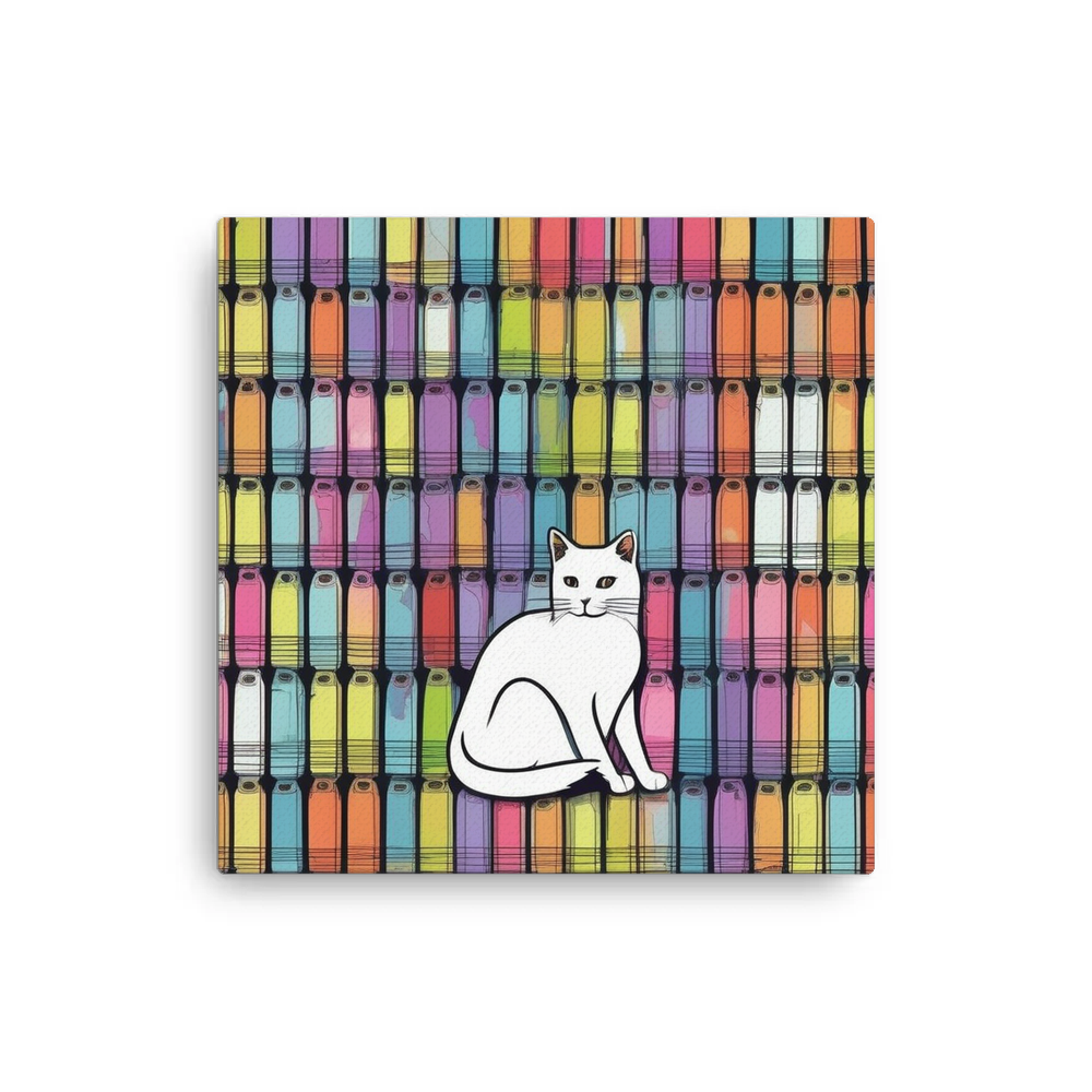 PugMug Custom White Companion Cat Canvas