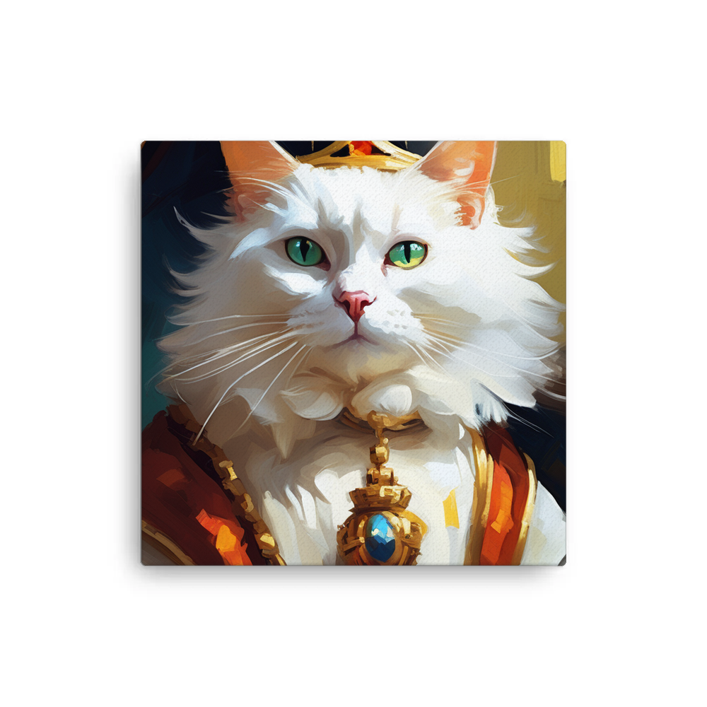 PugMug Custom White Companion Cat Canvas