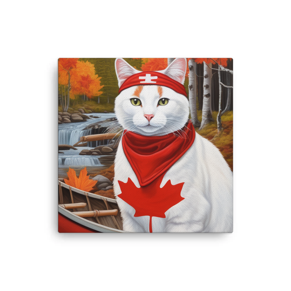PugMug Custom White Companion Cat Canvas