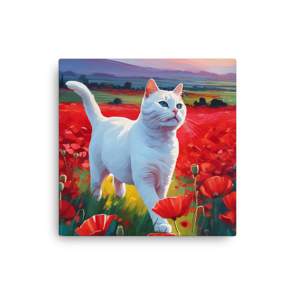 PugMug Custom White Companion Cat Canvas