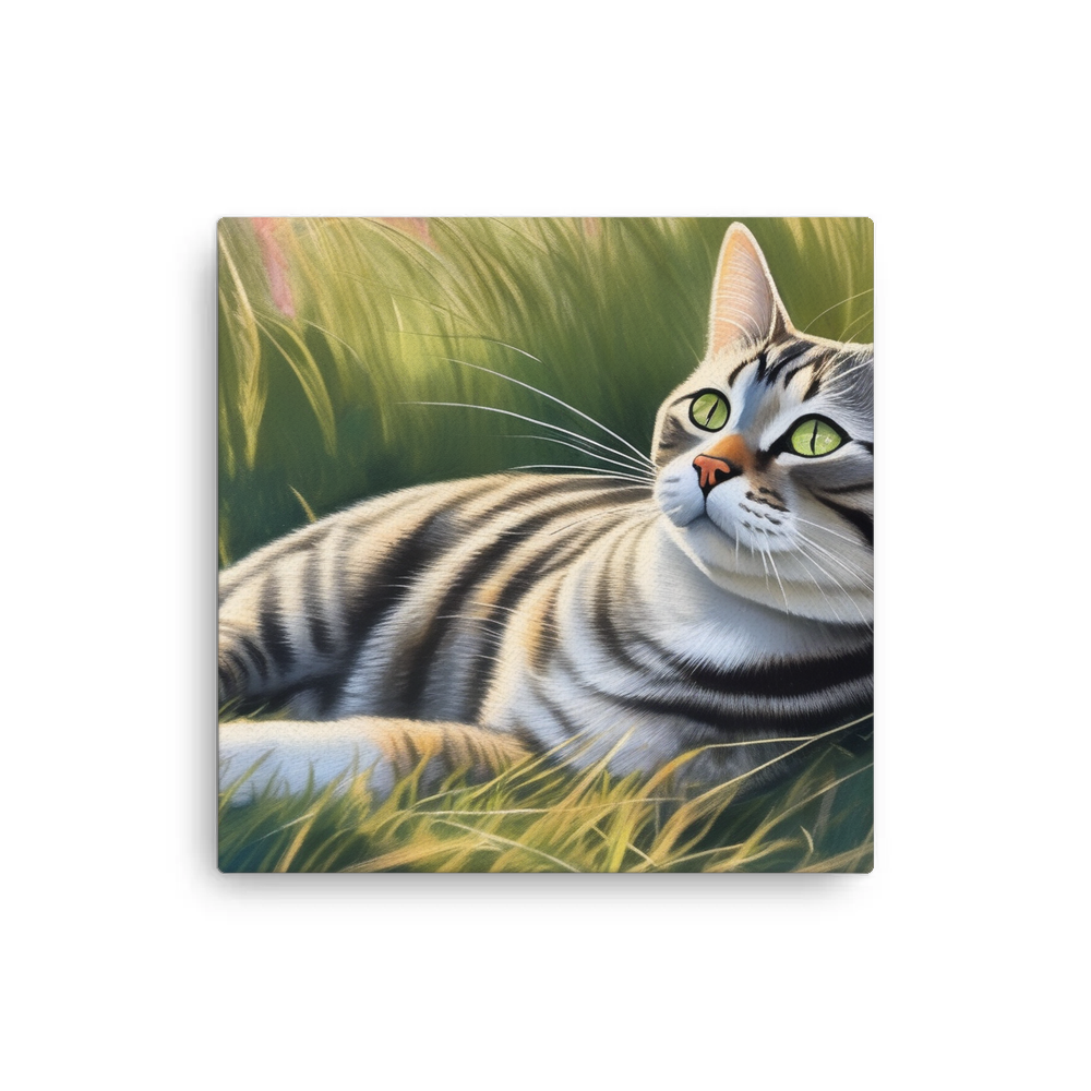 PugMug Custom Tabby American Shorthair Cat Canvas