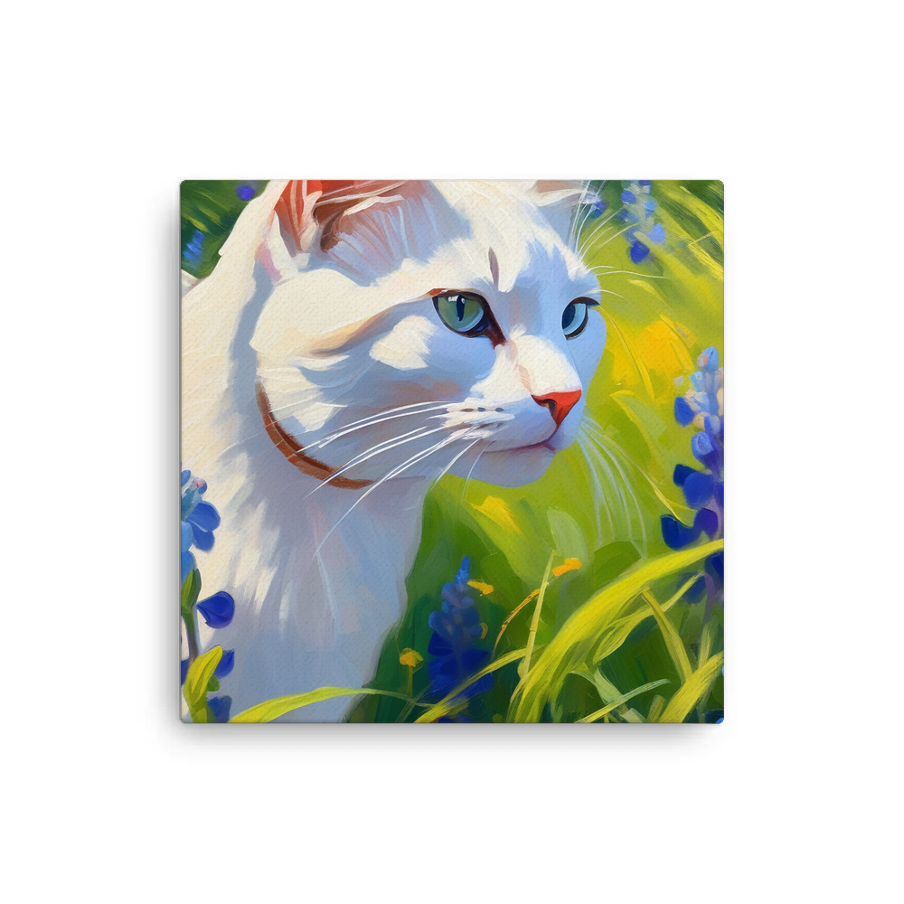 PugMug Custom White Companion Cat Canvas