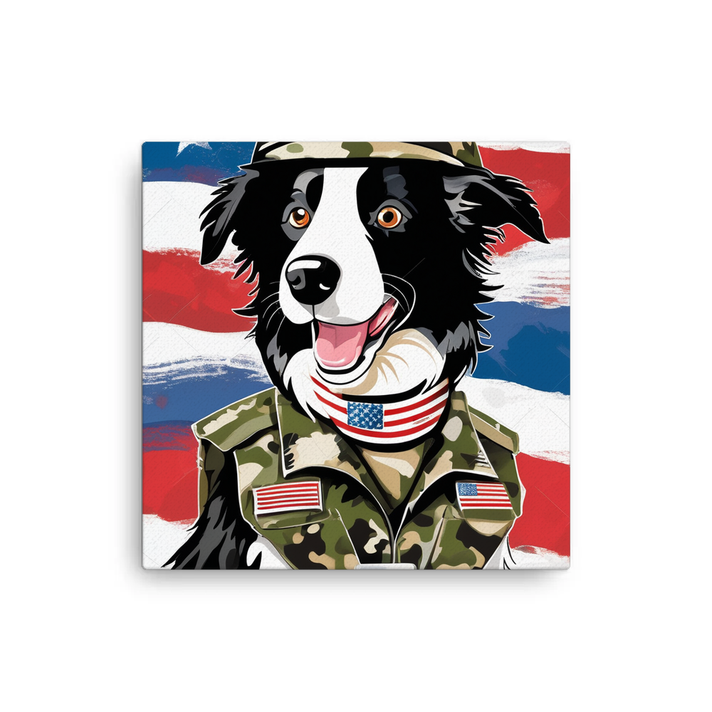 PugMug Custom Border Collie Canvas