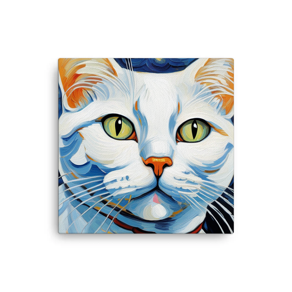 PugMug Custom White American Shorthair Cat Canvas