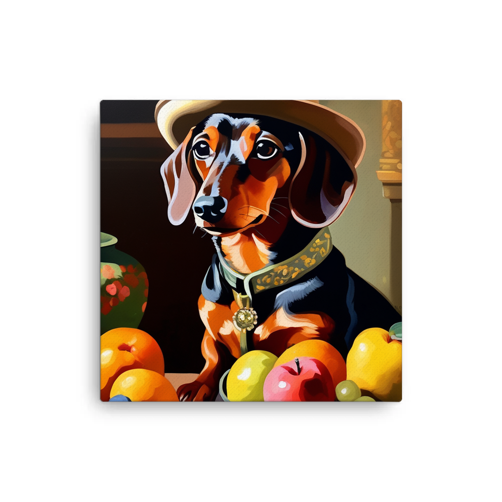 PugMug Custom Tan Dachshund Canvas