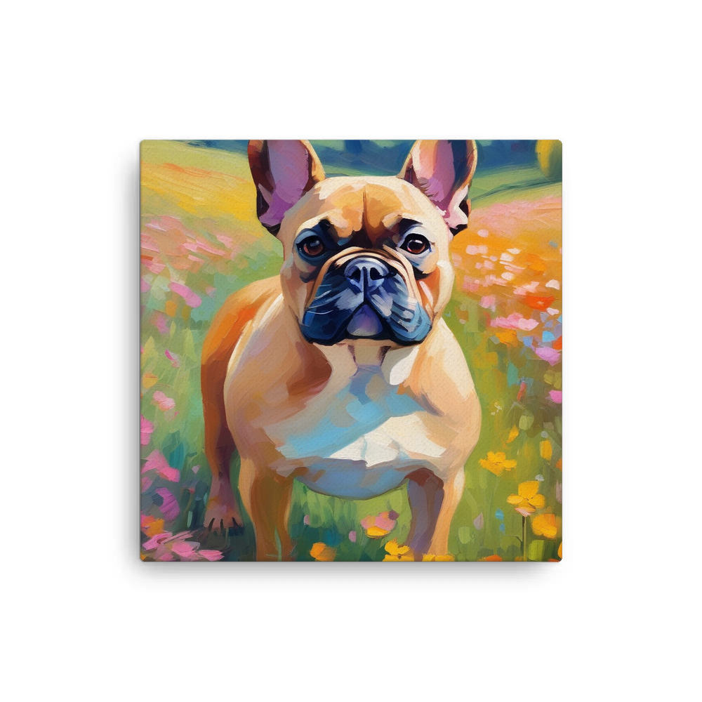 PugMug Custom Tan French Bulldog Canvas