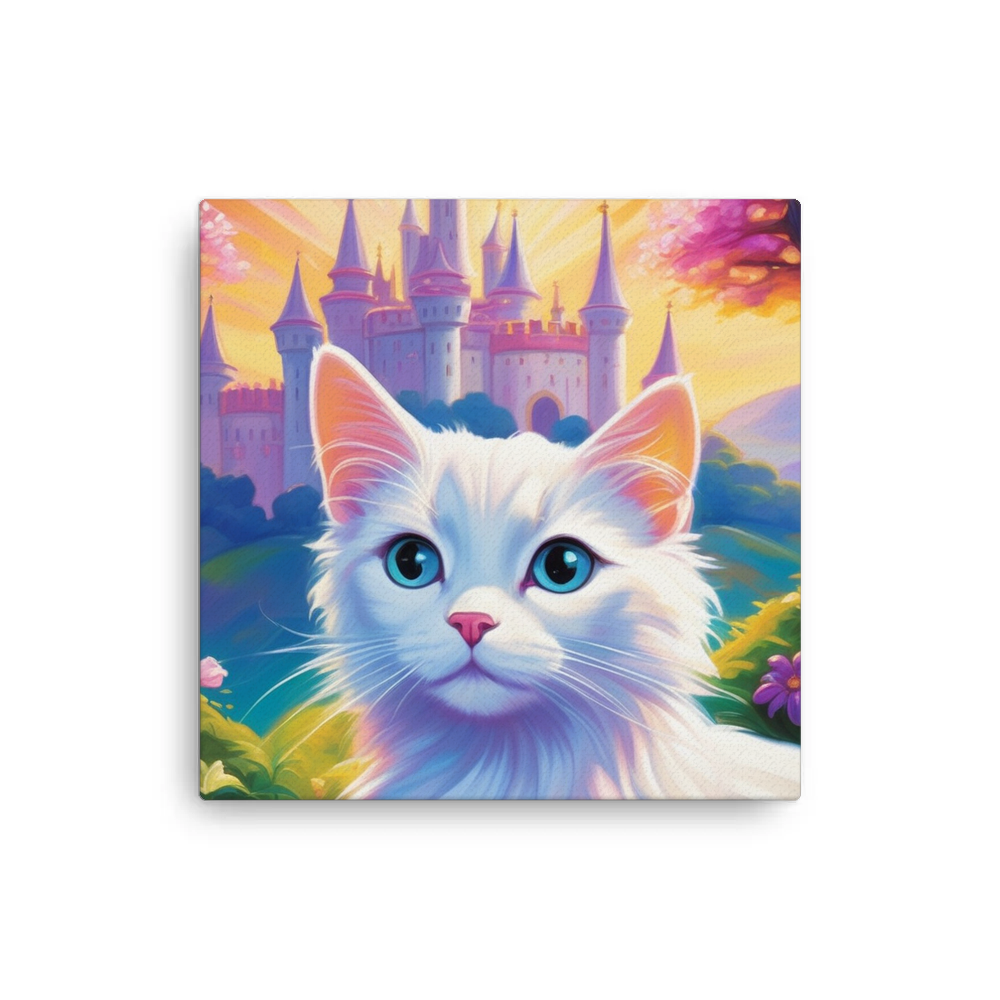 PugMug Custom White Companion Cat Canvas