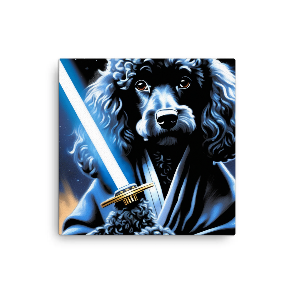 PugMug Custom Black Poodle Canvas