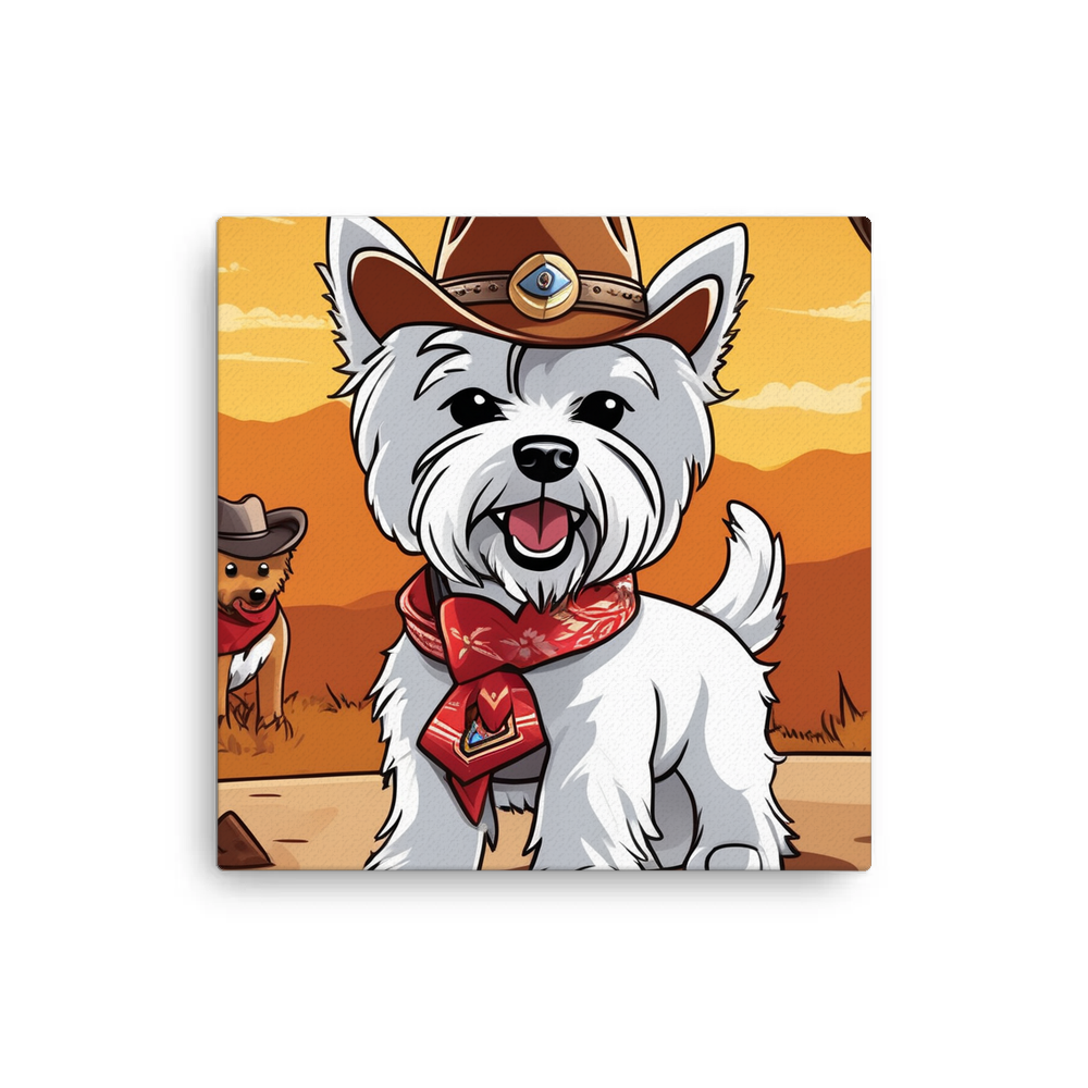 PugMug Custom West Highland White Terrier Canvas