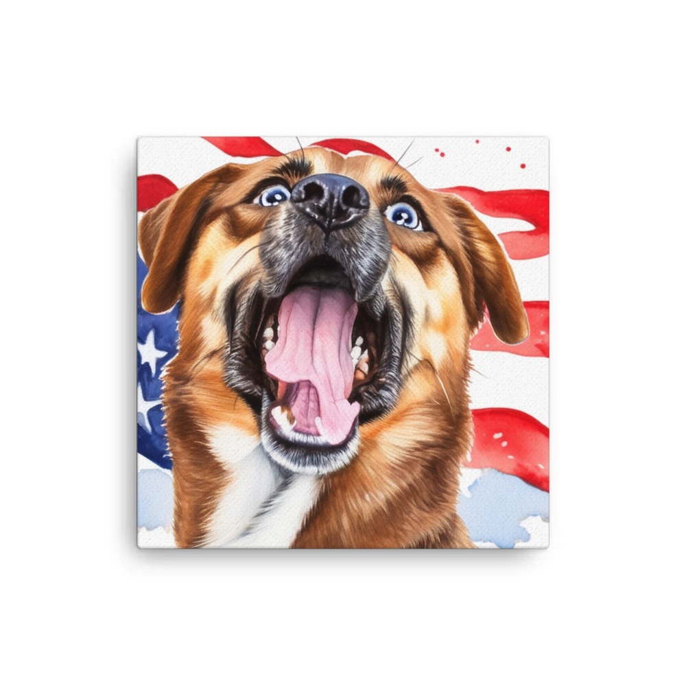 PugMug Custom Blue Canvas