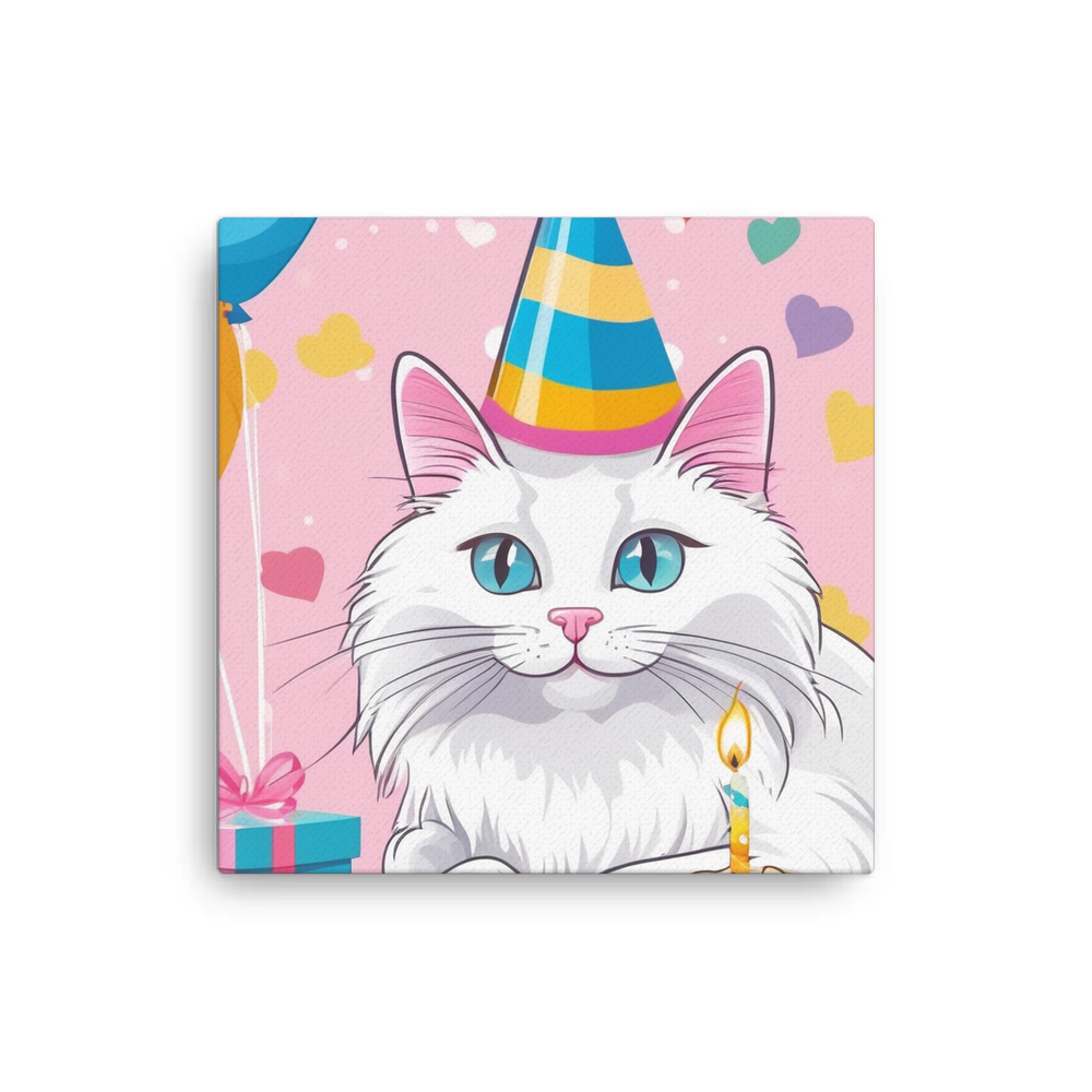 PugMug Custom White Ragdoll Cat Canvas