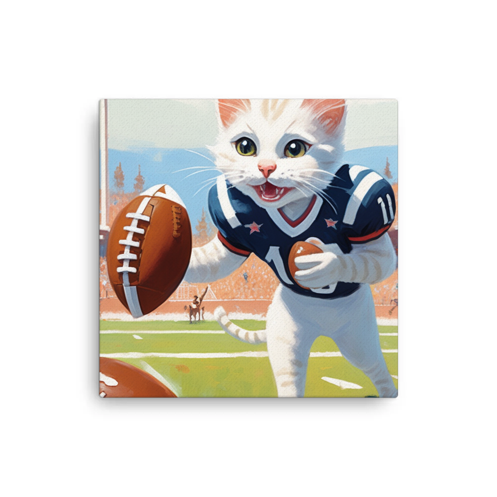 PugMug Custom White Companion Cat Canvas