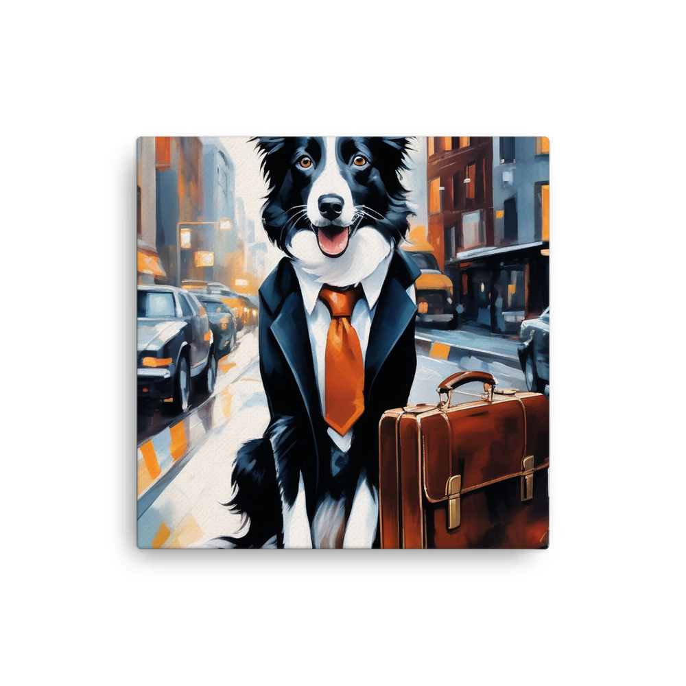 PugMug Custom Border Collie Canvas