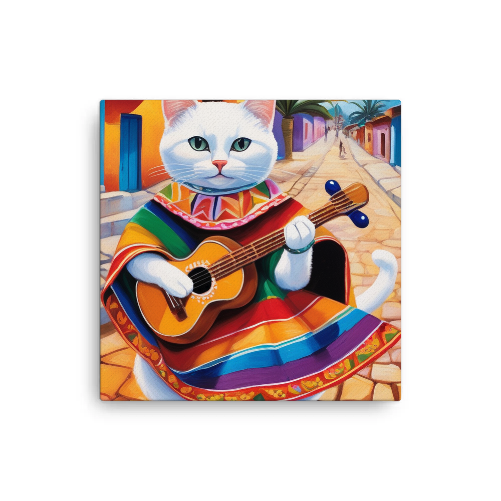 PugMug Custom White Companion Cat Canvas